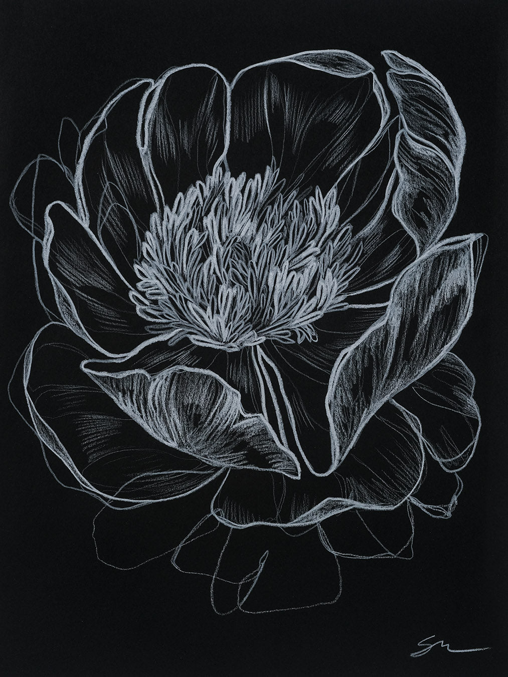 Loved no.8 / 12" x 9"